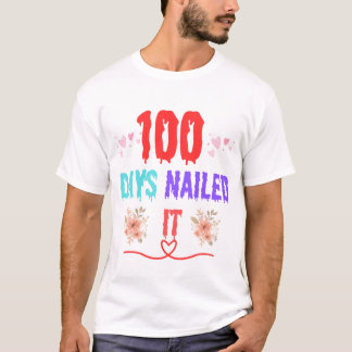 Camiseta de 100 días clavada