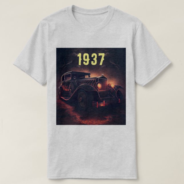 Camiseta de 1937 para VINTAGE MEDIANOCHE (Diseño del anverso)