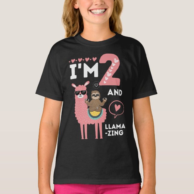 Camiseta de 2º cumpleaños de dos años de antigüeda (Anverso)