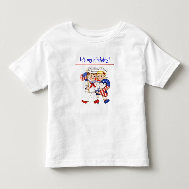 Camiseta de 2º cumpleaños de Little Sailor Twins (Anverso)