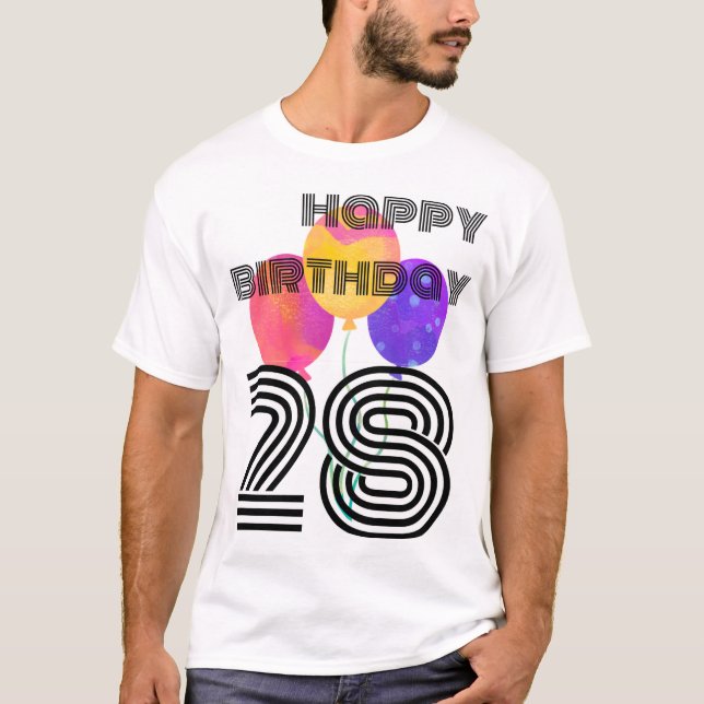 camiseta de 28 años de moda simmi (Anverso)