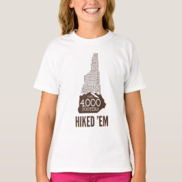 Camiseta de 4000 pies NH (logotipo marrón)