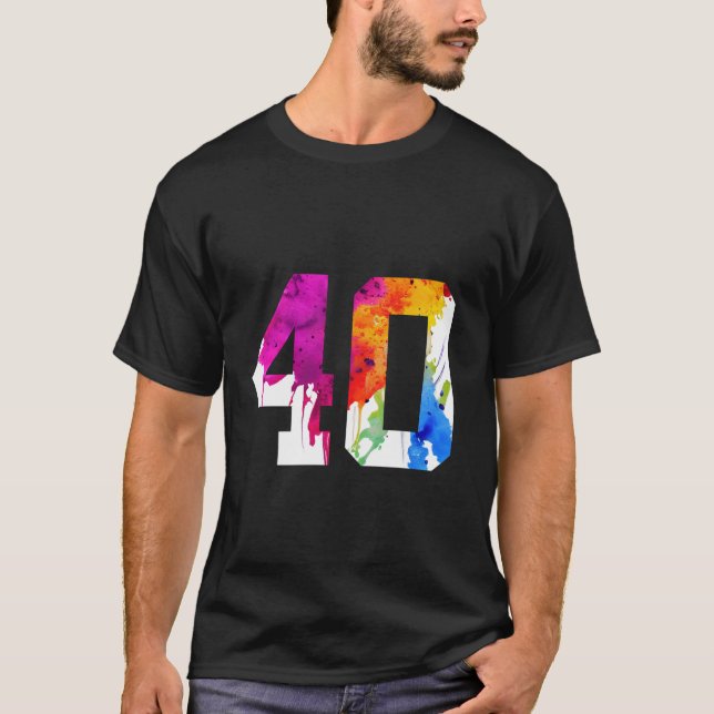 Camiseta de 40 AÑOS DE CUMPLEAÑOS (Anverso)