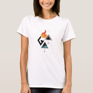 Camiseta de 4 elementos - Tierra, aire, fuego, agu