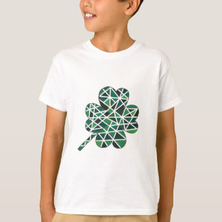 Camiseta De 4 Leaf Clover De Vidrio Manchado
