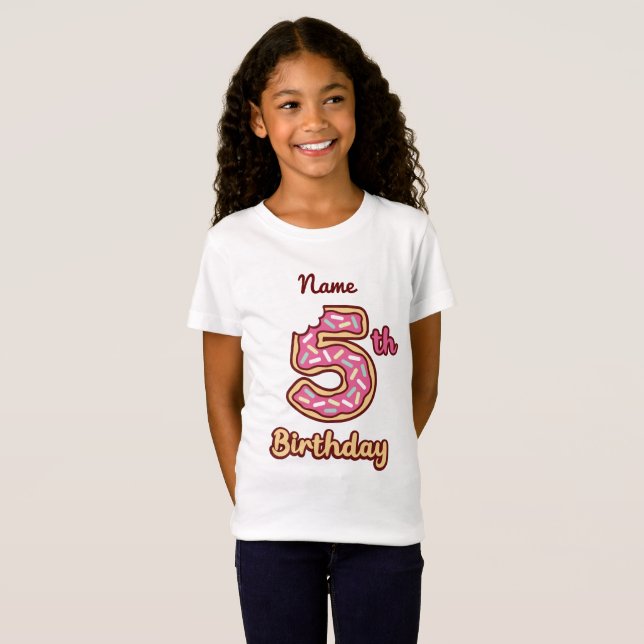 Camiseta de 5 años de Donut Baby (Anverso completo)