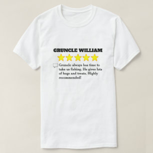 Camiseta de 5 estrellas de revisión de tío abuel