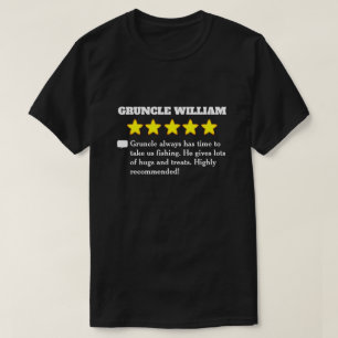 Camiseta de 5 estrellas de revisión de tío abuelo