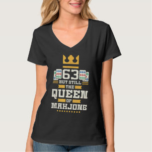 Camiseta De 63 Años Pero Aún La Reina De Mahjong 63ª B