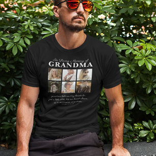 Camiseta de 6 Fotos en Memoria de la Abuela