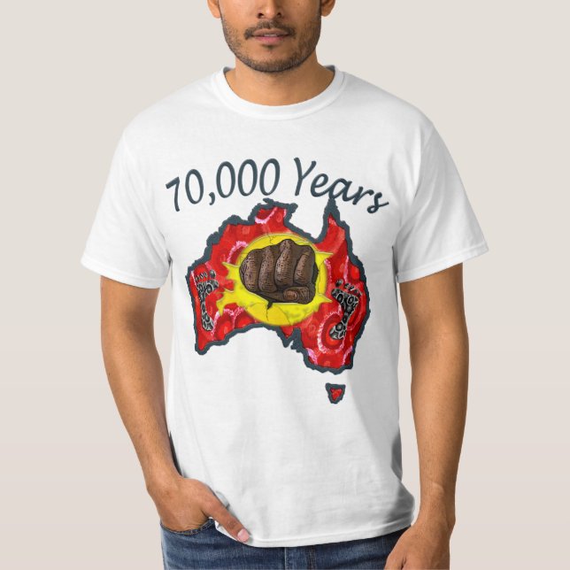 Camiseta de 70 000 años Blanco (Anverso)