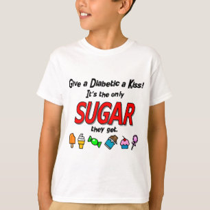 Camiseta Dé a diabético un beso