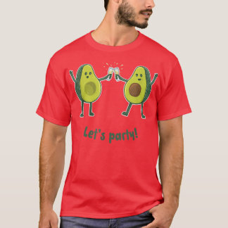 Camiseta Dé A Fiesta Dos Mitades De Un Aguacate De Baile Cu