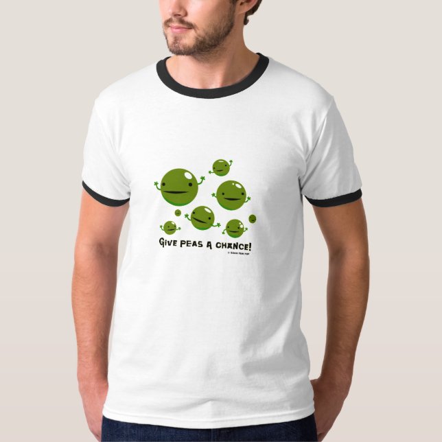 Camiseta Dé a guisantes una oportunidad (Anverso)