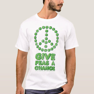 Camiseta Dé a guisantes una oportunidad (el vintage)