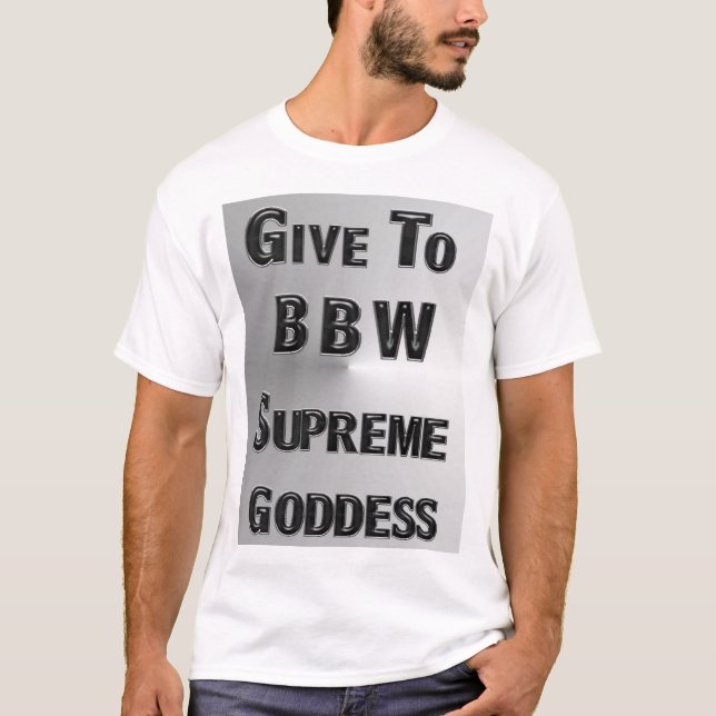 CAMISETA DÉ A MZ BBW SUPREMO DIOS (Anverso)