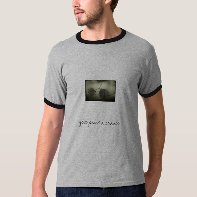 Camiseta Dé a paz una oportunidad (Anverso)