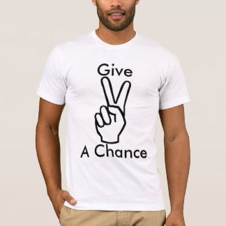 Camiseta Dé a paz una oportunidad