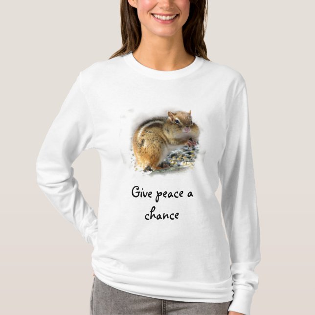 Camiseta Dé a paz una oportunidad (Anverso)