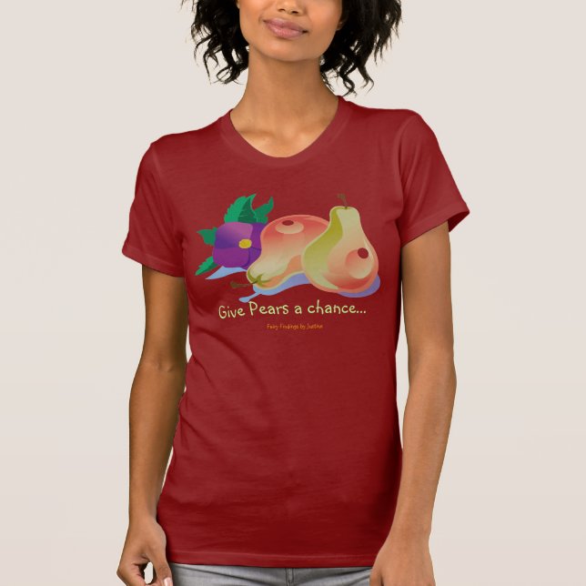Camiseta Dé a peras una oportunidad… (Anverso)