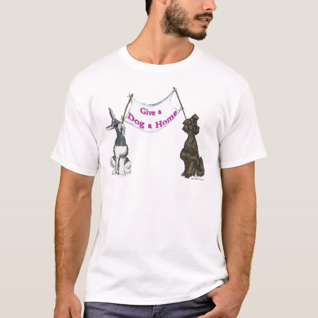 Camiseta Dé a perro un hogar (Anverso)