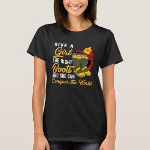 Camiseta Dé A Un Chica El Cuerpo Correcto De Bomberos