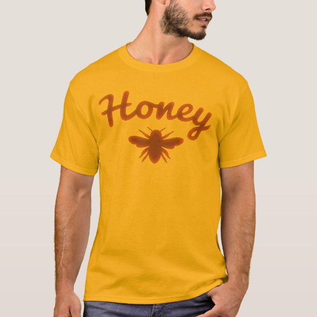 Camiseta de abeja de miel con letra – Dulce como p (Anverso)