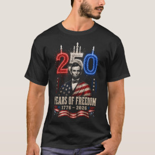 Camiseta de Abraham Lincoln del 4 de julio
