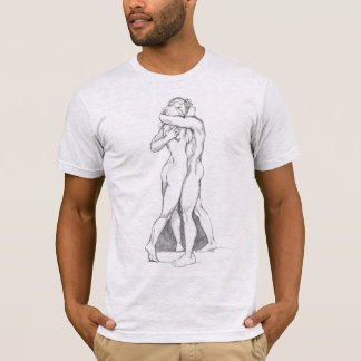 Camiseta de abrazo cariñoso Estudio de figura abra