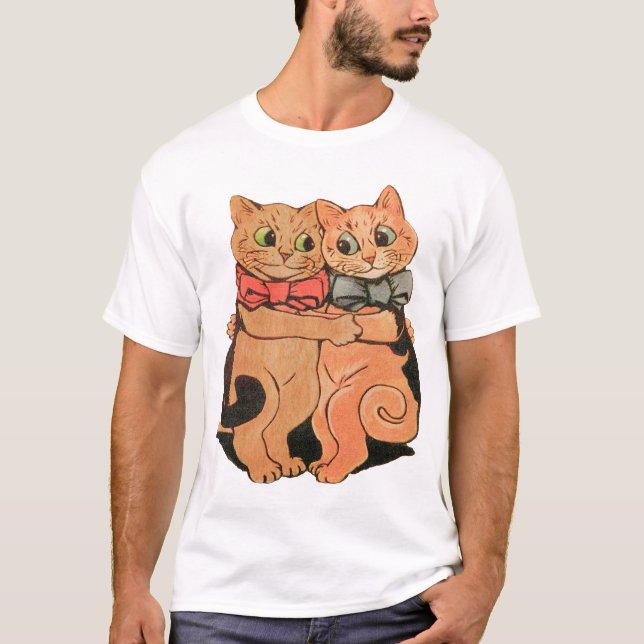 Camiseta de abrazo de los gatos (Anverso)