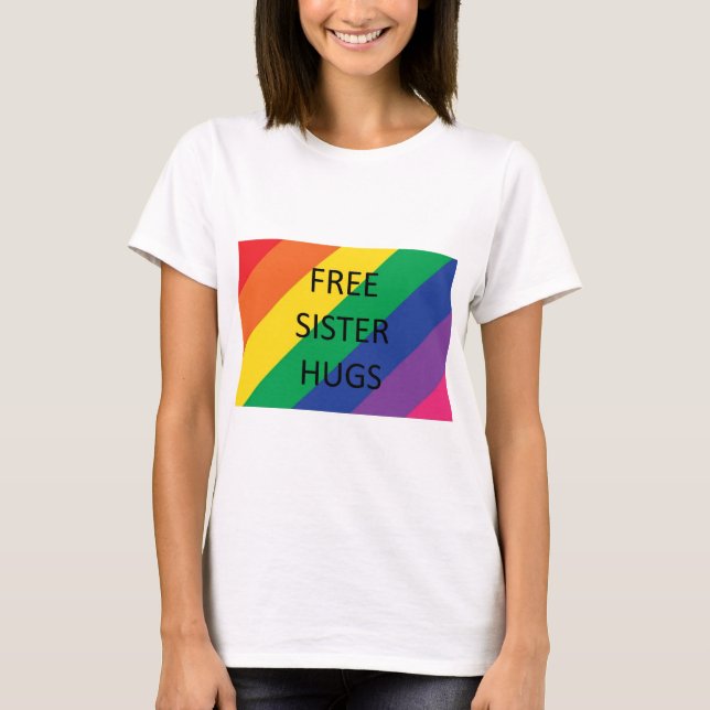 Camiseta de Abrazos Gratis a las Hermanas (Anverso)
