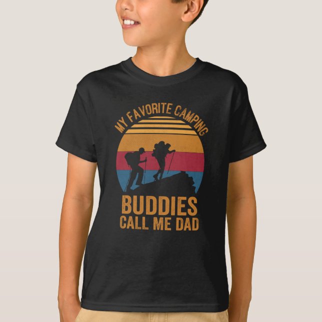 camiseta de acampada de padre e hijo (Anverso)