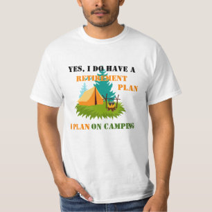 Camiseta de acampada graciosa