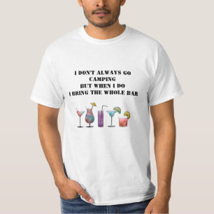 Camiseta de acampada graciosa
