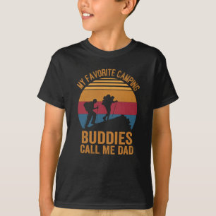 camiseta de acampada padre e hijo