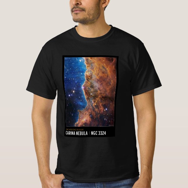 Camiseta De Acantilados Cósmicos: Inspirada En La  (Anverso)