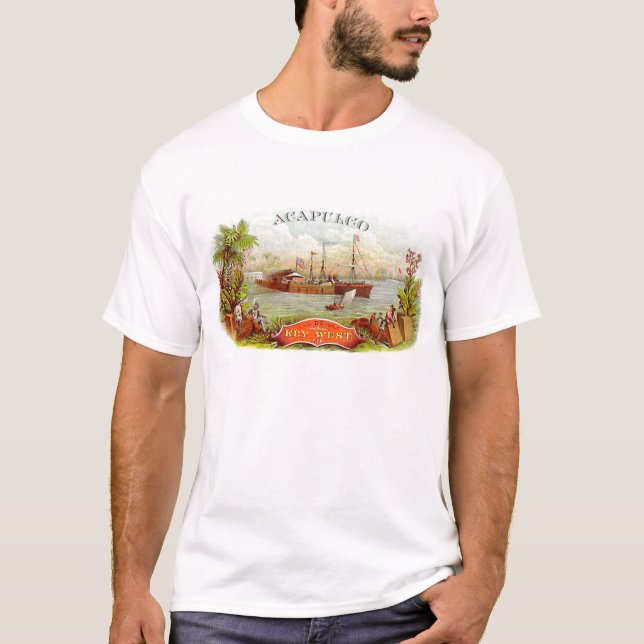 Camiseta de Acapulco del diseño del vintage del (Anverso)