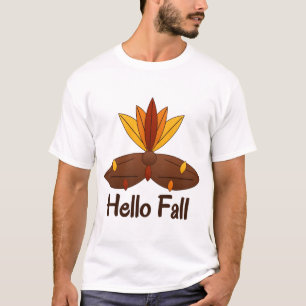 Camiseta de Acción de Gracias con Plumas de Pavo d