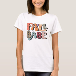 Camiseta de Acción de Gracias de Fall Babe
