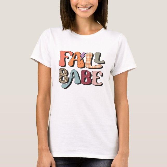 Camiseta de Acción de Gracias de Fall Babe (Anverso)