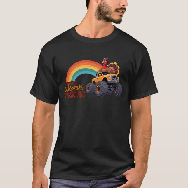 Camiseta de acción de gracias de monstruo de Turqu (Anverso)