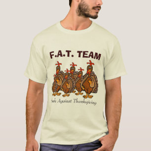 Camiseta de Acción de Gracias del equipo de F.A.T.