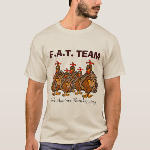 Camiseta de Acción de Gracias del equipo de F.A.T.