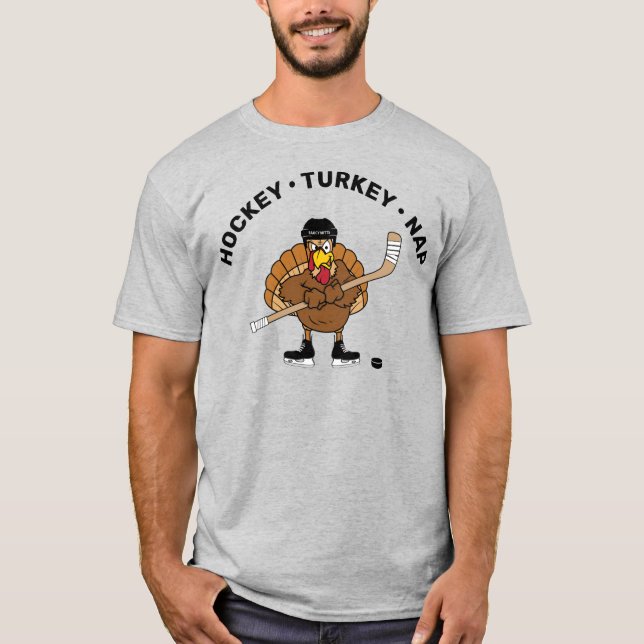 Camiseta de Acción de Gracias en Hockey Turquía (Anverso)