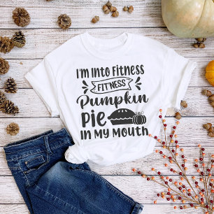 Camiseta de Acción de Gracias Estoy en Forma Tarta
