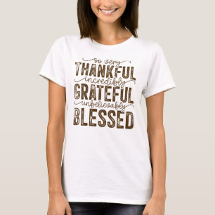Camiseta de Acción de Gracias para las mujeres