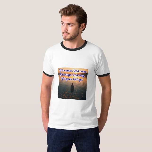 Camiseta de aceptación 'Fluye con la vida' (Anverso completo)