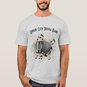 Camiseta de acordeonista hombre personalizable