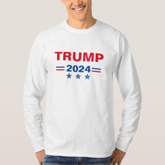 Camiseta de acrónimo TRUMP 2024 con mensaje en neg
