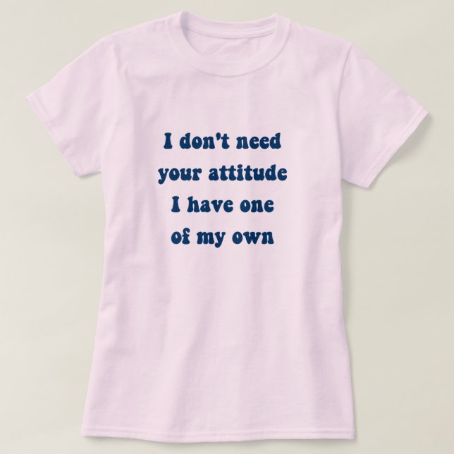 Camiseta de actitud propia (Diseño del anverso)